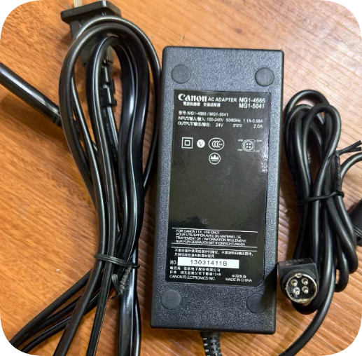 *Brand NEW* MG1-4565 MG1-5041 Canon Scanner Power Adapter 24V 2.0A Four-Pin 4-Hole DIN Charger Cable Power Sup